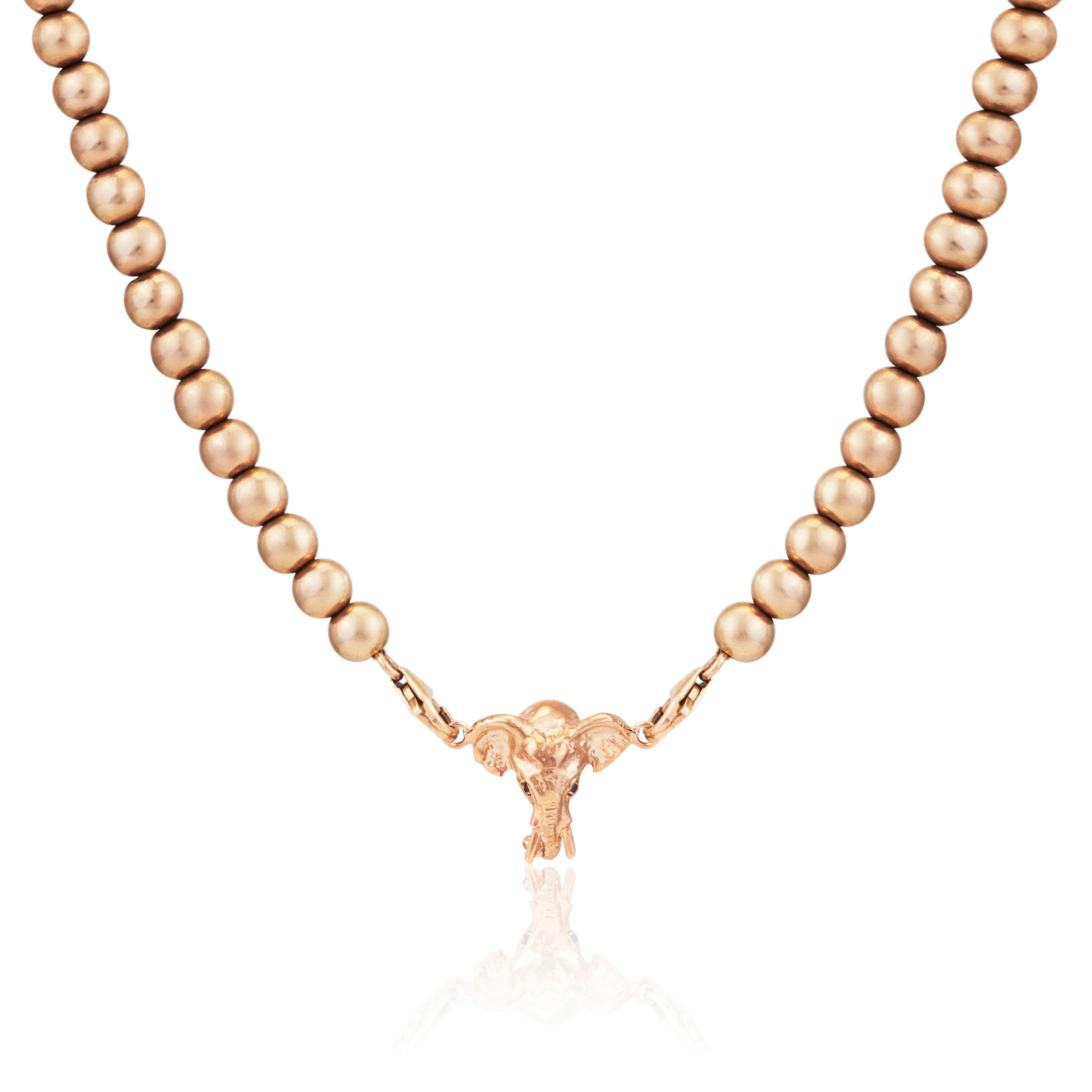 18ct gold bead necklace
