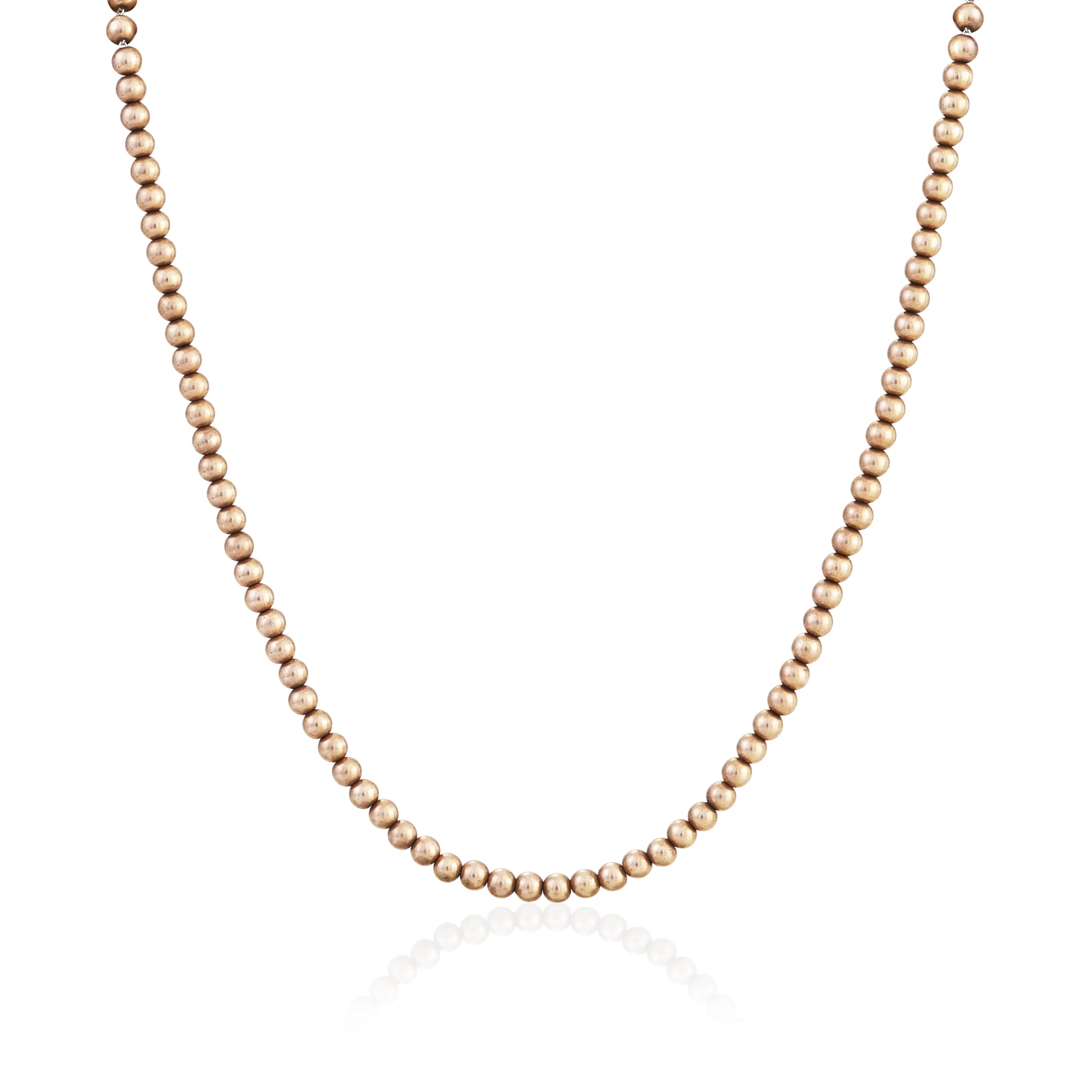 18ct gold bead necklace