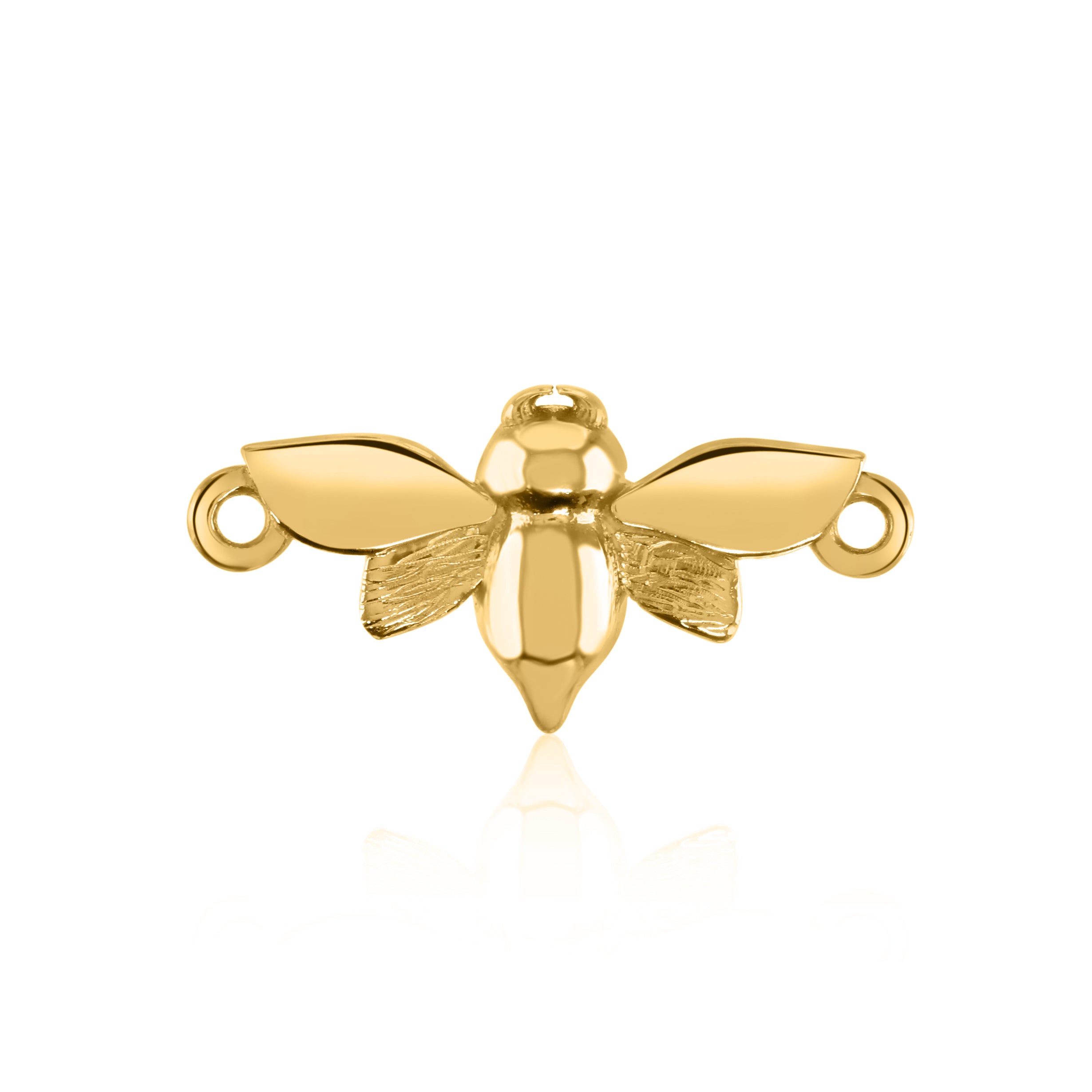 18ct gold butterfly charm
