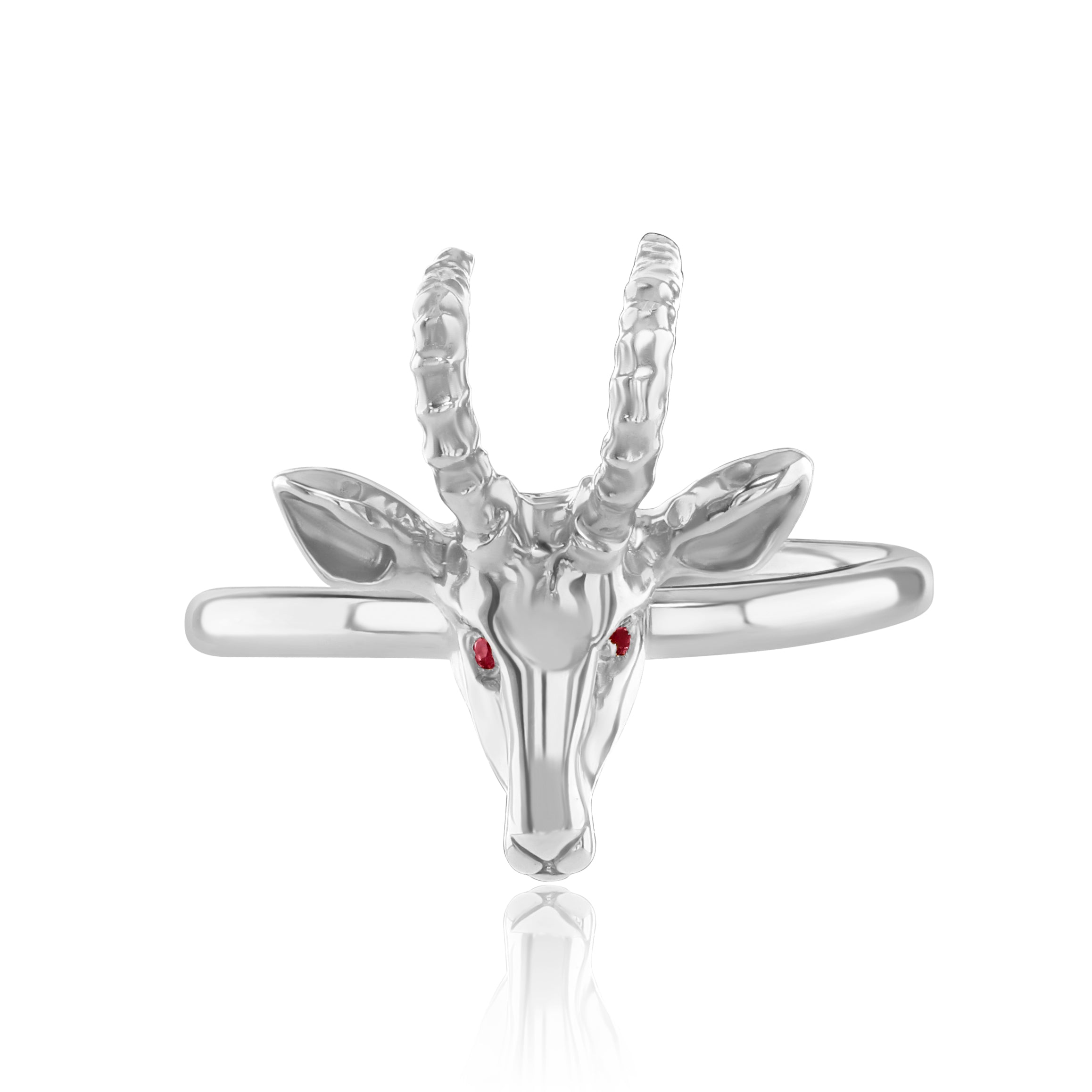 Sterling silver Gazelle ring