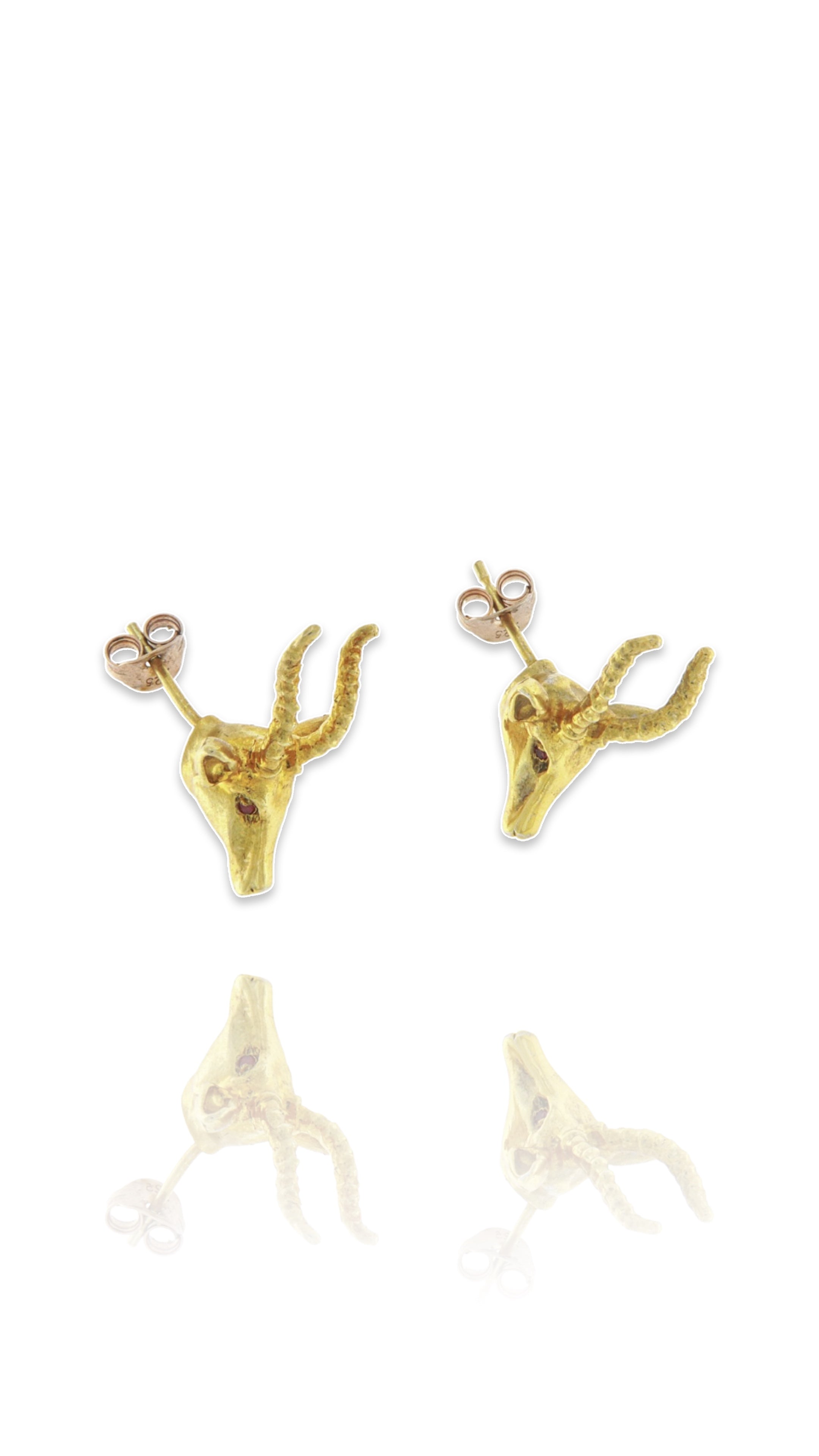 18ct gold Gazelle earrings