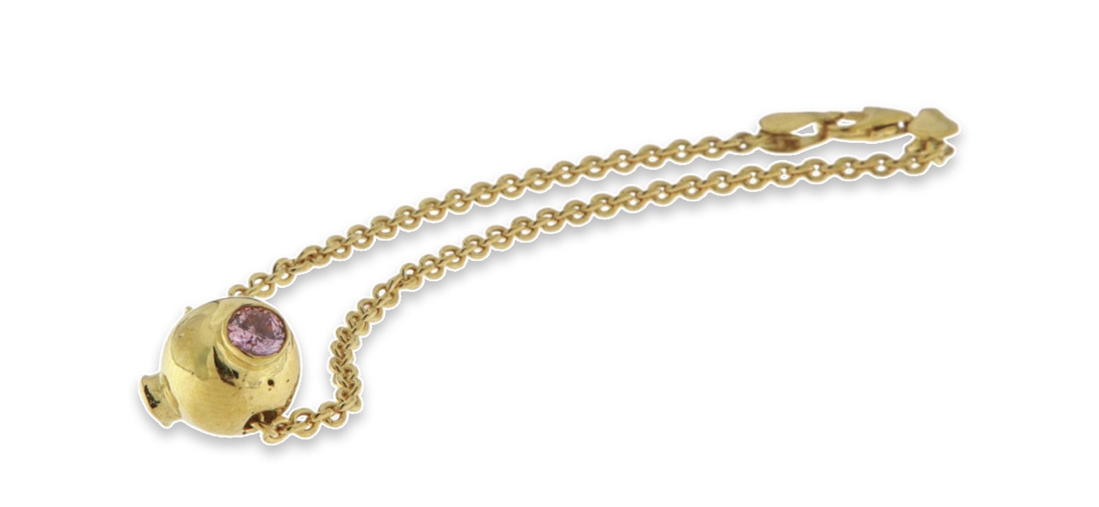 18ct gold DNA gemstone bracelet