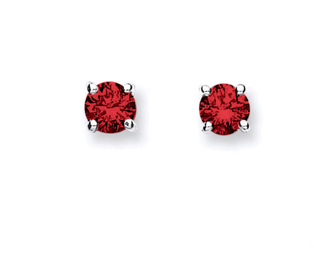 18ct gold Ruby studs
