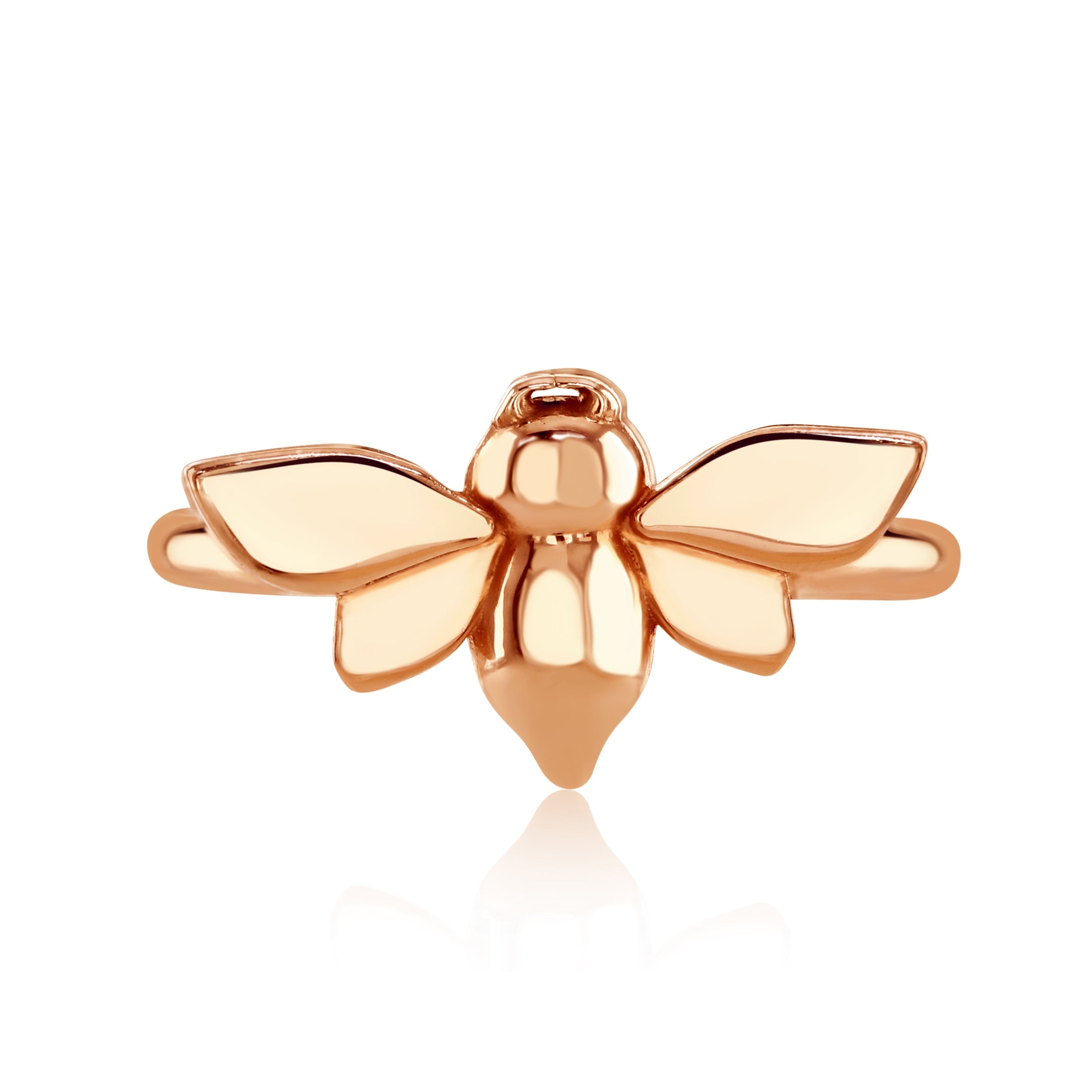 18ct gold Bee ring