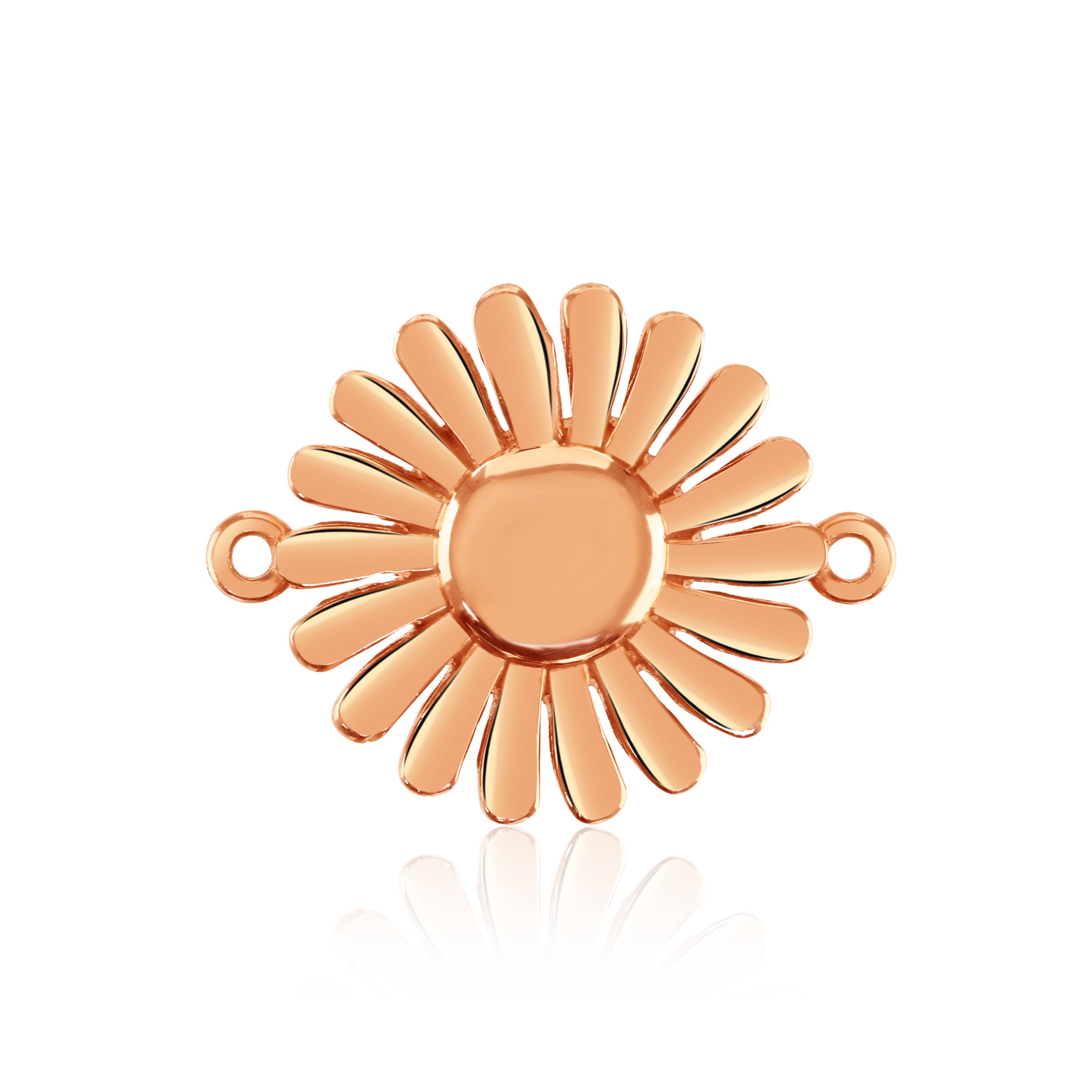 Sterling Silver Sunflower charm